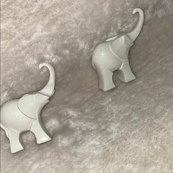 CERAMIC ELEPHANT HOME DECOR Set of 2 - Picture 3 of 11